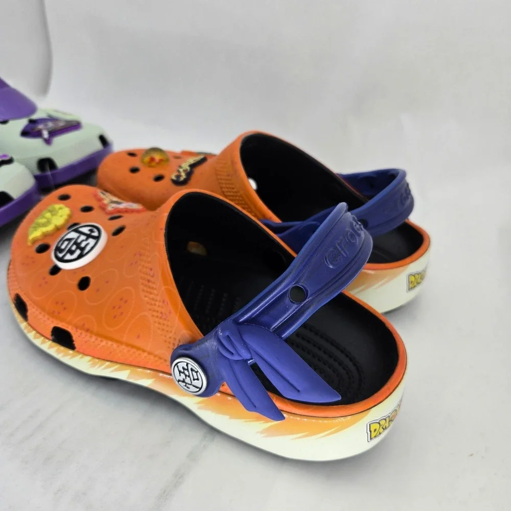 Crocs Dragon Ball Z Goku Frieza Classic Clog 2 Pair Kids J5 Mens 5 Womens 7